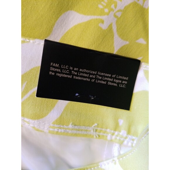 The Limited Women's Lime Green Size 14 Oversized Floral Summer Tailored Short - Picture 9 of 10